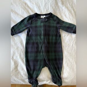 Gap tartan Plaid Green and Black Kids One Piece